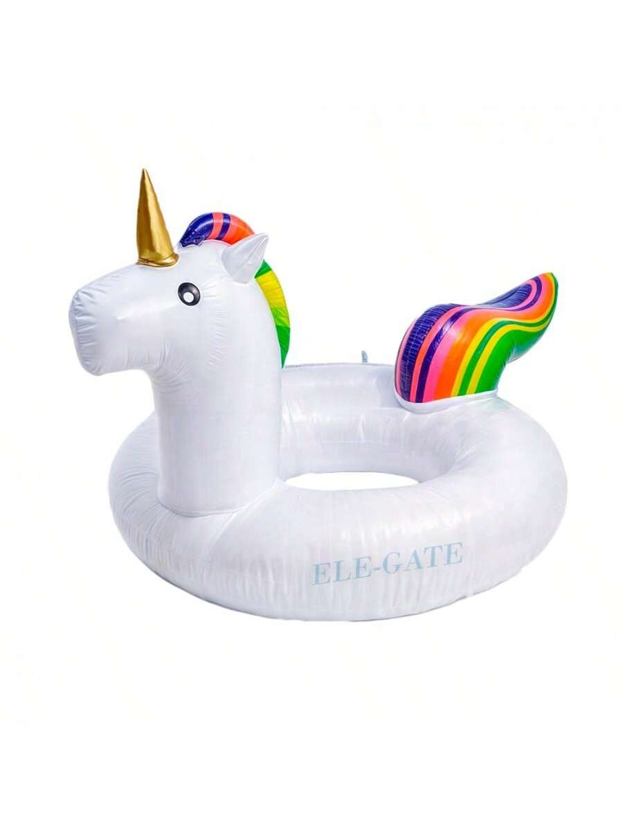 Flotador de piscina de unicornio inflable para seguridad
