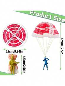 5/10/20pcs Parachute Toys, Outdoor Flying Toys, Mini Paratrooper Soldier Parachute Flying Throwing Outdoor Toys, Party Gifts, Gift Bag Fillers, Random Styles And Colors - Multicolor - View 8