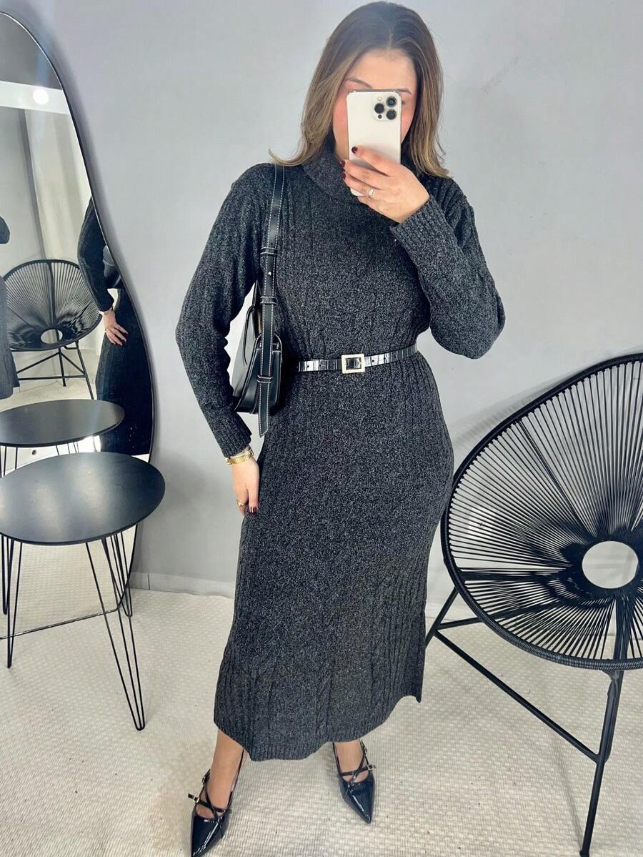 Women Dresses - Dark Grey - View 1