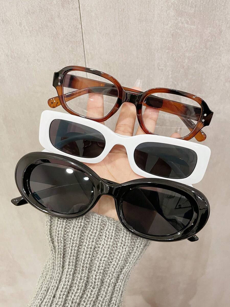 3 Stücke Vintage-Stil Brillen für Frauen, geeignet für den täglichen Gebrauch, Fotoshootings, Autofahren, Strand, Urlaub