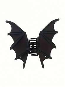 Pinza para el cabello con diseño de murciélago de Halloween - Pasador de cabello gótico y adorable para mujeres, pinza de metal tipo caimán para coleta, moño y recogidos, accesorios para el cabello de fiesta y festivales, accesorios de otoño, pasadores de cabello con diseño animal, accesorios de invierno