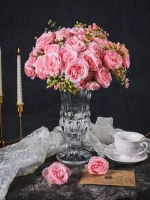 1 قطعة/3 قطع من الزهور الاصطناعية الحرير بوكيه الزهور الكاذبة الزنبق للديكورات الخريفية وأعياد رأس السنة الجديدة، ديكور الزفاف للمنزل وغرفة الطعام والنوم، اكسسوارات حفلات الأعياد والمناسبات، ديكورات حديقة خارجية