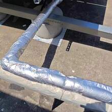 37 英寸长管道隔热泡沫管，内径 7/8 英寸 1-1/3 英寸 1-3/4 英寸 2 英寸，自粘式预切泡沫管套，聚乙烯带铝箔，用于龙头、冬季室外管道、洒水器、热水器管道防冻 - ID 22mm/0.87in - 查看 8