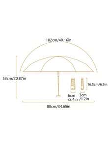 1pc Manual Umbrella, Mini Pocket Umbrella, Women's Sun Protection Umbrella, UV Black Coated, Anti-UV, UPF50+ Sun Umbrella, Dual Use Umbrella, 5-Fold Flat Sun Umbrella, Super Lightweight, High Density Impact Fabric Canopy, 6 Ribs, Capsule Folding Umbrella, Advertising Umbrella, Wedding Photo Umbrella, Women's Shopping Umbrella, Waterproof Summer Umbrella, Travel Umbrella,Spring Summer Picks,Brides Maid Gifts,Room,Bedroom Decor,Beach,Travel,For Men,For Women,Vacation,Cute Stuff - Multicolor - View 2