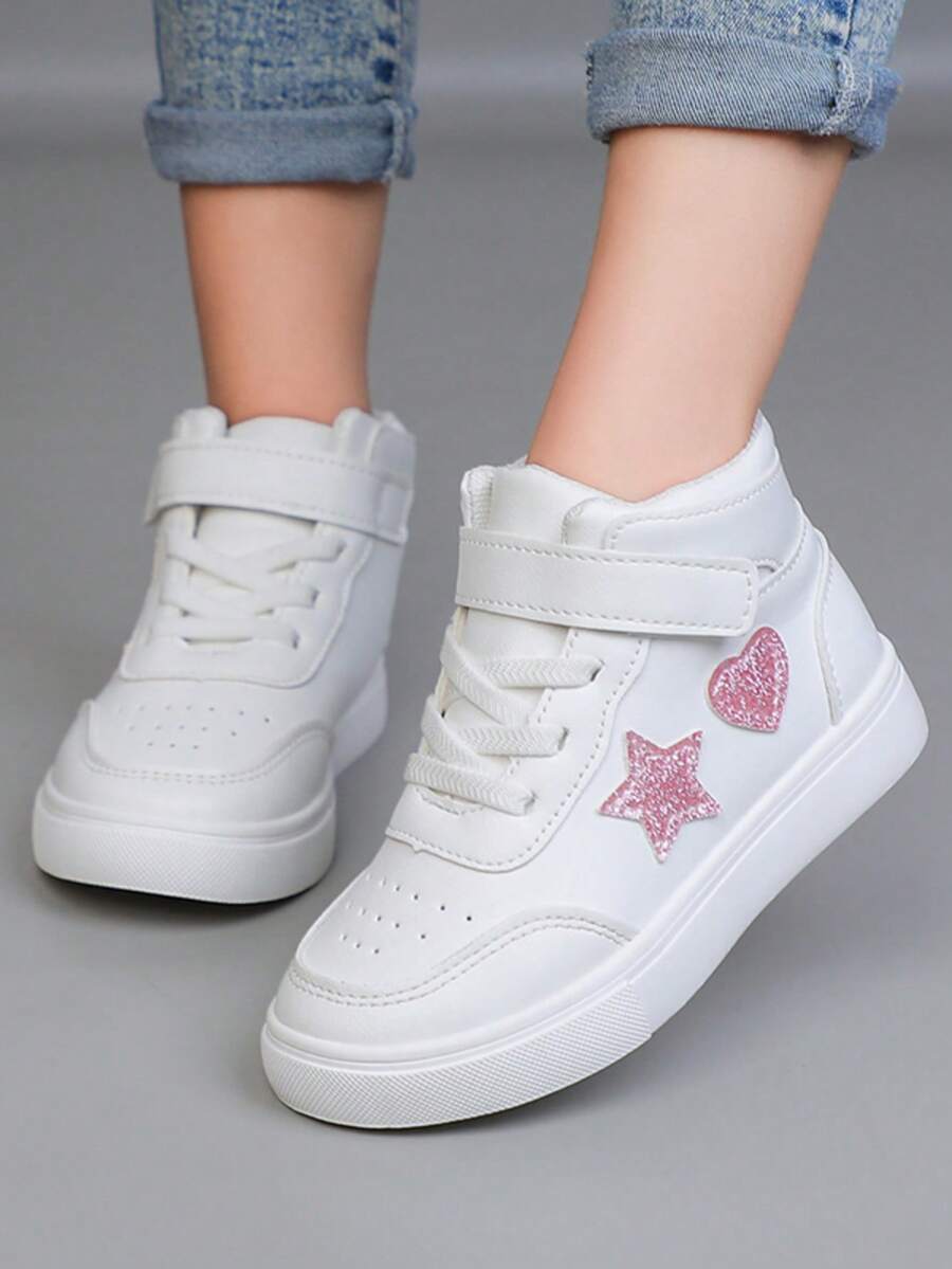 1 Pair Boys' Summer New Running Sports Shoes, Children Mid-Top Casual Sneakers