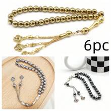 1pc 33pcs 8mm Black Onyx Prayer Beads Islamic Tasbih Misbaha Bracelet, Turkish Style - Multicolor - View 19