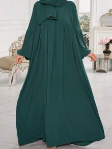 1pc Discounted Abaya (Without Headscarf), Suitable For Muslim/Islamic Women's Daily Wear, All Season - Multicolor - View 14