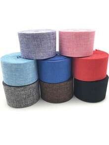 32.8ft/10m Colorful Woven Burlap Ribbon, 1.96in/5cm Wide, Suitable For DIY Crafts, Wedding Decor, Christmas Party Decoration, Halloween DIY, Event Venue Styling, Gift Wrapping, Multi-Color Options Christmas Decorations Winter Room Decor