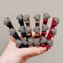 1 pieza Pinza para el cabello en forma de corazón delicada para mujer, accesorio de moda y elegante adecuado para peinar cabello grueso o fino, para uso diario