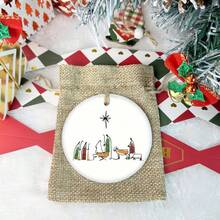 1/5 szt. akrylowej żywicy, dekoracja świąteczna, sztuka chrześcijańska, ciepłe prezenty świąteczne, wypełnienie skarpet, dekoracja świąteczna, widok na gwiaździstą noc, rękodzieło, dekoracje świąteczne