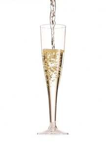 5/10 Pieces Reusable 4.5 Ounces Clear Plastic Champagne, Clear Plastic Champagne Flutes, Shatterproof Plastic Cups For Parties, Weddings And Large Events Back To School, Suitable For Weddings And Outdoor Celebrations, Champagne Flutes Plastic