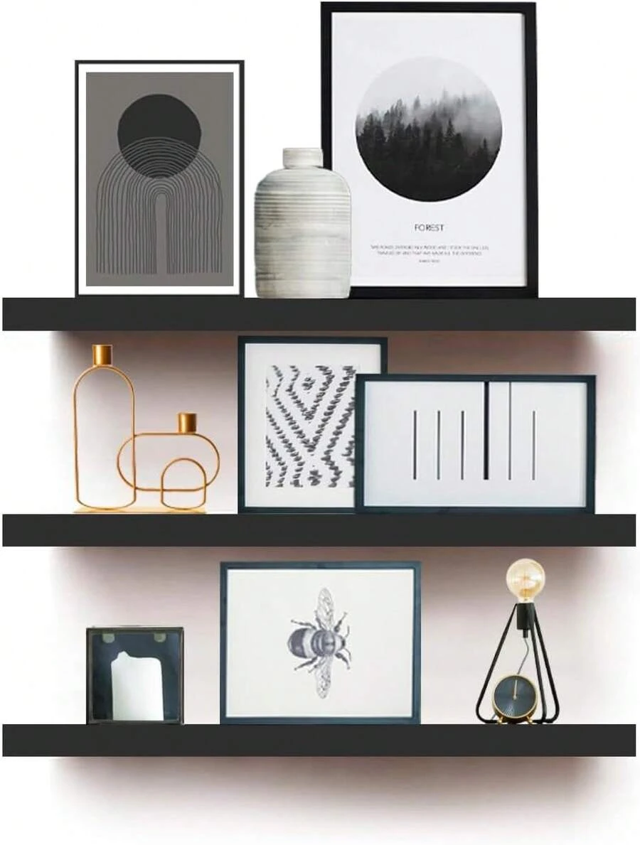 Repisas Flotantes Modernas Minimalistas Melamina - Blanco - Ver 1