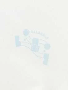 Balabala 2025秋季新款女童长袖T恤 - 男女通用少女基础款纯棉上衣 - 白色調 - 查看 4