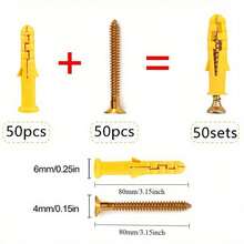 براغي توسيع بلاستيكية عالية الجودة/متعددة الأحجام/مستقرة وموثوقة/أنبوب توسيع ممتد/برغي توسيع/مثبت بلاستيكي للحائط مزود بحلقات/مجموعة براغي متنوعة مناسبة للجدران الجافة