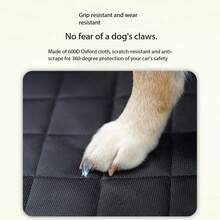 Waterproof Car Trunk Mat, Pet Travel Trunk Liner, SUV/Truck/Hatchback Cargo Organizer Dog Car Trunk Mat - Non-Slip, Scratch-Resistant And Tear-Resistant Pet Cargo Liner With Adjustable Headrest Straps And Bumper Protector, Storage Pockets Fit For Small Cars, Trucks, SUVs - Black