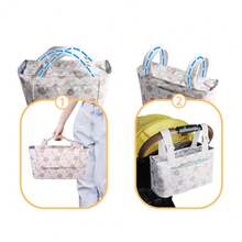 Baby Stroller Bag, Baby Stroller Storage Bag, Portable Multi-Functional Mommy Bag, Large-Capacity Stroller Bag