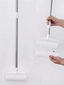 6pcs Retractable Carpet Lint Roller, Large Carpet Cleaning Brush Suitable For Sofa, Rugs, Clothing, Pet Hair Removal, Household Cleaning With Adhesive Paper Roller - Multicolor - View 10