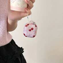 Creative Cherry Pattern Wireless Bluetooth Earphone Protective Case, Compatible With Apple 2/3/Pro/Pro2/4th Gen Earphone Cover Anti-Drop Protective Shell