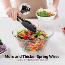 Silikonowe szczypce kuchenne do grilla 7/9/12 cali, ze stali nierdzewnej, blokowane szczypce kuchenne z silikonowymi końcówkami, antypoślizgowe szczypce do żywności do gotowania