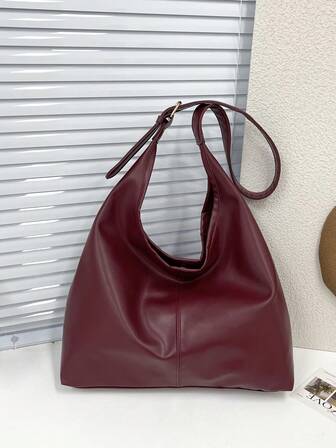 时尚大容量女士单肩托特包，设计感十足