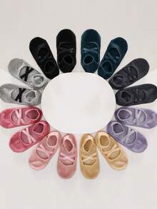 1/2/3/4/5/6 Pairs Women's Pilates Yoga Socks, Professional Non-Slip Suitable For Dance, Yoga, Workout, Fitness, Floor Exercise, Fall - Multicolor - View 4