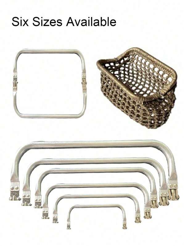 2PCS Multiple Sizes Of Square Aluminum Clips, Luggage Hardware Hinge Clip, Cloud Bag Bracket, Woven Bag Mouth Clip, Gold Bag Clip Gifts For Women