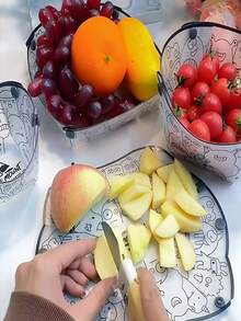 Juego plegable de tazón, taza y plato, para uso en exteriores, vajilla plegable portátil, adecuado para camping, reuniones familiares, viajes de negocios, que satisface fácilmente las necesidades de toda la familia