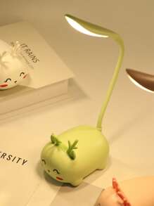 USB Rechargeable Eye-Caring Desk Lamp, Cute Cat LED Study Reading Light, Foldable, Dimmable Bedside Lamp For Bedroom, Student Dorm