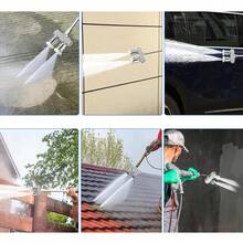 Varilla extensora de lavadora a presión con doble boquilla, adecuada para limpiar automóviles, carreteras y patios