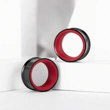 2个不锈钢喇叭形耳钉，男女通用，低过敏性，女士佳礼 - round - 查看 24