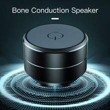 Bone Conduction Desktop Wireless Speaker, With Suction Cup, Wireless TWS Mini Speaker, Can Be Worn With Hanging Strap, Has Resonance Function And Bass Effect, Can Be Placed On Any Glass Surface Of A Container, 400mAh Battery - Multicolor - View 7