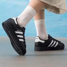 Adidas Originals SUPERSTAR II J Classic Shell Toe Casual Sneakers, Unisex 2026 New Arrival JH9977 - Black - View 10