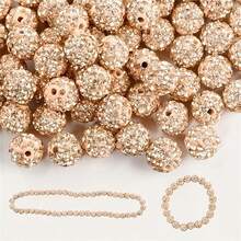 100pcs 10mm Shiny Disco Ball Beads - Shiny Yellow Plastic Beads, Reflective Surface, Suitable For Jewelry Making, DIY Crafts, Necklace And Earring Accessories, Jewelry Making Beads, Earring Components, Handmade Beads