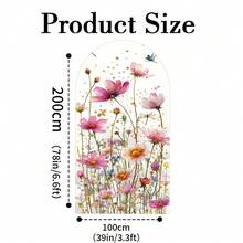 1件/65件 2D平面鲜艳涤纶拱形背景幕布，花卉主题装饰，经久耐用，适用于生日、婚礼、新娘送礼会、婴儿派对装饰，附赠金色气球和花卉摆设（不含支架） - 彩色 - 查看 25