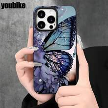 Fundas y carcasas protectoras con orificios grandes y diseño de media flor. Compatibles con las series 16 Pro, 16, 15 Pro, 14, 14 Plus, 14 Pro, 13, 13 Pro, 12 Pro y 11/11 Pro. Regalos para cumpleaños y celebraciones. - Negro - Ver 8