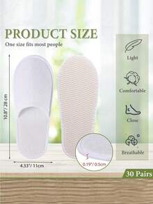 100/20/10/5/2pcs Disposable Slippers, Indoor Slippers, Plush Slippers, Disposable Hotel Slippers, Women Men Slippers For Air Travel, Guest Room, Hotel, Hotel Supplies, Cleaning Supplies, Household Gadgets, Back To School Supplies,Suitable For Travel Hotel And Home, Back To School Supplies - Multicolor - View 6