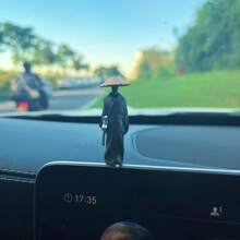 1 قطعة/50 مم تمثال صغير من الراتنج لنموذج ساموراي ياباني أو صيني قديم، تصميم رائع كديكور سيارة أو هدية