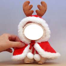 拉布依娃娃衣服圣诞节圣诞袜填充物新年服装红色和绿色元素服装和帽子节日套装，万圣节 17 厘米娃娃服装/配饰，第一代和第二代娃娃通用配饰，配饰，布娃娃服装（不含鞋子） - 彩色 - 查看 12