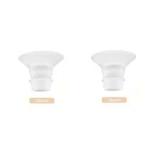 2pcs Transparent Frosted Flange Inserts, Available In 14/16/18/20/22mm, Soft & Skin-Friendly, Suitable For 24mm Flange/Shields Of Momcozy M5/S12 Pro/V1/V2, Spectra, Medela, MomMed, Eufy, Lansinoh, Elvie Breast Pumps - Multicolor - View 13