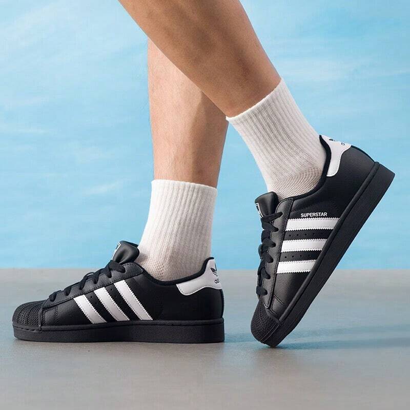 Adidas Originals SUPERSTAR II J Classic Shell Toe Casual Sneakers, Unisex 2026 New Arrival JH9977 - Black - View 1