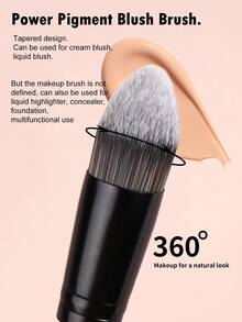 MAANGE 1/4/6/12支装柔软天然合成纤维化妆刷套装，包含面部刷、散粉刷、腮红刷、遮瑕刷、修容刷、鼻影刷、高光刷、粉底刷、细节刷，二合一便携多功能化妆刷，适合居家或旅行，化妆配件，精美礼品 - 粉色 - 查看 9