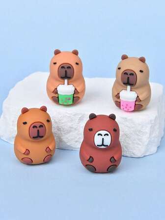 2个装可爱水豚卡通水豚造型儿童卷笔刀铅笔刀小学生文具款式随机，开学礼物