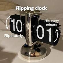 Table Clock - Silver - View 1