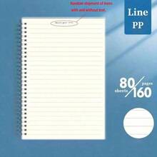 3PCS Transparent PP Cover Notebook, 160 Pages Of A5/B5 Grid/Blank/Line Spiral Notebooks, Coil Notebook,Made With High-Quality Acid-Free Paper, Suitable For Bullet Journaling, Sketching, Double Wire Binding, And Ideal For Students And Office Supplies,Back To School Supplies Back To School - A5 Horizontal Lines 3PCS - View 7
