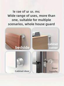 5个透明门挡 - 无需钻孔，保护地板和墙壁，采用耐刮擦PET塑料制成，具有减震功能，适用于硬木地板、瓷砖、办公室和家庭使用。 - 彩色 - 查看 8