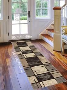 1pc Long Floor Mat, Non-Slip Bottom, Suitable For Hallway, Bedroom, Kitchen, Bathroom And Other Areas