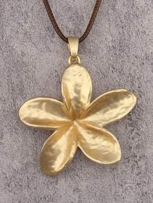 1 chiếc vòng cổ hợp kim hình hoa cá nhân hóa sang trọng, vòng cổ thời trang và đa năng dùng hàng ngày, quà tặng cho mẹ/bạn gái - dây sáp - Xem 2