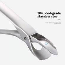 Clemă anti-opărire din oțel inoxidabil, clemă pentru bol de bucătărie, clemă pentru legume gătite la abur, ustensilă de bucătărie rezistentă la căldură pentru manipularea farfuriilor, clemă antiderapantă pentru cuptor la temperatură înaltă, clemă pentru bol de aragaz cu inducție, clemă pentru oală de gătit din bucătărie, ușoară și ușor de utilizat