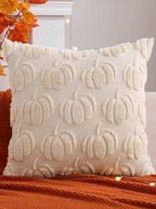 1 件万圣节装饰南瓜毛绒抱枕套，秋收感恩节客厅卧室派对