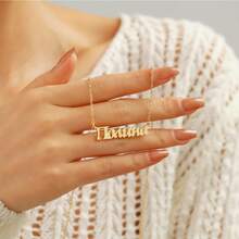 Custom Russian Name Necklace, Custom Cyrillic Greek Latin Roman Slavonic Bulgarian Kievan Rus Letter Language Necklace Personalized Gifts